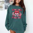 Read Your Heart Out Valentines Day Teachers Book Lovers Comfort Colors Sweatshirt Chalky Mint