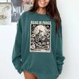 Read In Peace Skeleton Book Lover Bookworm Book Comfort Colors Sweatshirt Chalky Mint