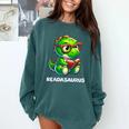 Readasaurus Reading Dinosaur Book Reader Bookworm Comfort Colors Sweatshirt Chalky Mint Readasaurus Reading Dinosaur Book Reader Bookworm Comfort Colors Sweatshirt Chalky Mint