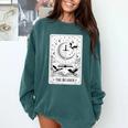 The Reader Tarot Card Bookworm Books Lover Dragon Librarians Comfort Colors Sweatshirt Chalky Mint