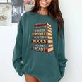Reading Book Comfort Colors Sweatshirt Chalky Mint Reading Book Comfort Colors Sweatshirt Chalky Mint
