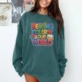 Reading Colors Our World Books Lover Comfort Colors Sweatshirt Chalky Mint Reading Colors Our World Books Lover Comfort Colors Sweatshirt Chalky Mint