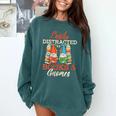 Reading Gnomes Cute Easily Distracted By Books And Gnomes Comfort Colors Sweatshirt Chalky Mint