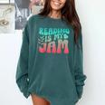 Reading Is My Jam Book Lover Bookworm Teacher Library Reader Comfort Colors Sweatshirt Chalky Mint Reading Is My Jam Book Lover Bookworm Teacher Library Reader Comfort Colors Sweatshirt Chalky Mint