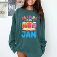 Reading Is My Jam I Love To Read Books Boy Girl Comfort Colors Sweatshirt Chalky Mint Reading Is My Jam I Love To Read Books Boy Girl Comfort Colors Sweatshirt Chalky Mint