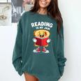 Reading Is My Jam I Love To Read Books Comfort Colors Sweatshirt Chalky Mint