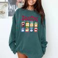 Reading Is My Jam Teacher Student Book Lovers Comfort Colors Sweatshirt Chalky Mint