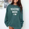 Reading Mode On Book Lover Librarian Teacher Comfort Colors Sweatshirt Chalky Mint Reading Mode On Book Lover Librarian Teacher Comfort Colors Sweatshirt Chalky Mint