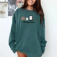 Reading Season Book Lover Librarian Cozy Bookworm Comfort Colors Sweatshirt Chalky Mint