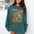 Reading Shirt There Is No Such Thing As Too Many Books Comfort Colors Sweatshirt Chalky Mint