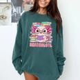 Readsalotl Axolotl Reading Book Bookworm Comfort Colors Sweatshirt Chalky Mint Readsalotl Axolotl Reading Book Bookworm Comfort Colors Sweatshirt Chalky Mint