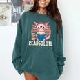 Readsolotl Axolotl Reading Book Lover Kawaii Bookworms Comfort Colors Sweatshirt Chalky Mint Readsolotl Axolotl Reading Book Lover Kawaii Bookworms Comfort Colors Sweatshirt Chalky Mint