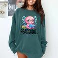 Readsolotl Cute Axolotl Reading Book Kawaii Pink Aesthetic Comfort Colors Sweatshirt Chalky Mint Readsolotl Cute Axolotl Reading Book Kawaii Pink Aesthetic Comfort Colors Sweatshirt Chalky Mint