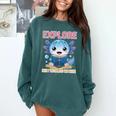 Readsolotl Kawaii Axolotl Book Lover Reading Comfort Colors Sweatshirt Chalky Mint Readsolotl Kawaii Axolotl Book Lover Reading Comfort Colors Sweatshirt Chalky Mint