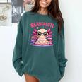 Readsolotl Pink Kawaii Axolotl Book Lover Reading Comfort Colors Sweatshirt Chalky Mint Readsolotl Pink Kawaii Axolotl Book Lover Reading Comfort Colors Sweatshirt Chalky Mint