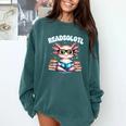 Readsolotl Pink Kawaii Axolotl Read Book Lover Reading Comfort Colors Sweatshirt Chalky Mint Readsolotl Pink Kawaii Axolotl Read Book Lover Reading Comfort Colors Sweatshirt Chalky Mint