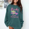 Retro Books Are My Love Language Valentine Book Lovers Comfort Colors Sweatshirt Chalky Mint Retro Books Are My Love Language Valentine Book Lovers Comfort Colors Sweatshirt Chalky Mint