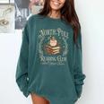 Retro North Pole Reading Club Hot Cocoa Book Lovers Xmas Comfort Colors Sweatshirt Chalky Mint Retro North Pole Reading Club Hot Cocoa Book Lovers Xmas Comfort Colors Sweatshirt Chalky Mint