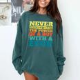 Retro Never Underestimate The Power Of a Boy With a Book Comfort Colors Sweatshirt Chalky Mint Retro Never Underestimate The Power Of a Boy With a Book Comfort Colors Sweatshirt Chalky Mint
