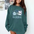 Rock Paper Scissors Nothing Beats Reading Book Lover Comfort Colors Sweatshirt Chalky Mint