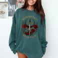 Romantasy Book Club Coffee Sword Roses Comfort Colors Sweatshirt Chalky Mint Romantasy Book Club Coffee Sword Roses Comfort Colors Sweatshirt Chalky Mint