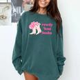 Rowdy 'Bout Books Cowboy Lovers Comfort Colors Sweatshirt Chalky Mint