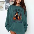 Salem Witch Book Club Bookish Retro Halloween Cat Comfort Colors Sweatshirt Chalky Mint Salem Witch Book Club Bookish Retro Halloween Cat Comfort Colors Sweatshirt Chalky Mint