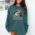 Sarcastic Proud Anti Social Member Of Introverted Book Club Comfort Colors Sweatshirt Chalky Mint