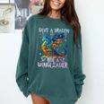 Save A Dragon Ride A Wingleader Books Dragon Lover Cute Comfort Colors Sweatshirt Chalky Mint