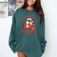 He Sees What You'Ve Been Reading Santa Book Comfort Colors Sweatshirt Chalky Mint He Sees What You'Ve Been Reading Santa Book Comfort Colors Sweatshirt Chalky Mint