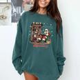 He Sees What You'Ve Been Reading Santa Christmas Bookish Comfort Colors Sweatshirt Chalky Mint He Sees What You'Ve Been Reading Santa Christmas Bookish Comfort Colors Sweatshirt Chalky Mint