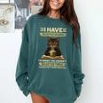 i Have Selective Hearing Cat Coffee Books Retro Comfort Colors Sweatshirt Chalky Mint i Have Selective Hearing Cat Coffee Books Retro Comfort Colors Sweatshirt Chalky Mint