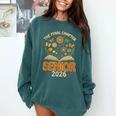 Senior 2026 Final Chapter Retro Book Lover Last First Day Comfort Colors Sweatshirt Chalky Mint