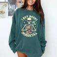 Skeleton I Buy Books Like I'm Immortal Halloween Comfort Colors Sweatshirt Chalky Mint Skeleton I Buy Books Like I'm Immortal Halloween Comfort Colors Sweatshirt Chalky Mint