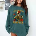Skeleton Read Book Just One More Chapter Floral Book Lover Comfort Colors Sweatshirt Chalky Mint Skeleton Read Book Just One More Chapter Floral Book Lover Comfort Colors Sweatshirt Chalky Mint