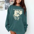 Skeleton Read More Books Comfort Colors Sweatshirt Chalky Mint