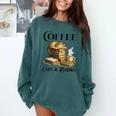 Sleeping Cat And Books With Coffee Lover Comfort Colors Sweatshirt Chalky Mint Sleeping Cat And Books With Coffee Lover Comfort Colors Sweatshirt Chalky Mint