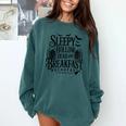 Sleepy Hollow Dead And Breakfast Please Book Ahead Comfort Colors Sweatshirt Chalky Mint
