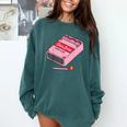 Slow Burn Book Club Comfort Colors Sweatshirt Chalky Mint