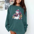 Snowman Reading Book Lovers Christmas Bookworm Librarian Comfort Colors Sweatshirt Chalky Mint Snowman Reading Book Lovers Christmas Bookworm Librarian Comfort Colors Sweatshirt Chalky Mint