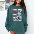 Snowman Winter Snow So Many Books Christmas Snow Little Time Comfort Colors Sweatshirt Chalky Mint Snowman Winter Snow So Many Books Christmas Snow Little Time Comfort Colors Sweatshirt Chalky Mint