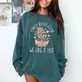 Spicy Book Club Dark Romance Reader Spicy Bookish Skeleton Comfort Colors Sweatshirt Chalky Mint