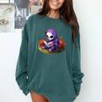 Spooky Grim Reaper Reading A Book Cute Creepy Halloween Comfort Colors Sweatshirt Chalky Mint Spooky Grim Reaper Reading A Book Cute Creepy Halloween Comfort Colors Sweatshirt Chalky Mint