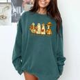 Spooky Halloween Book Lover Halloween Reading Goose Comfort Colors Sweatshirt Chalky Mint