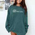 Stack Of Books Get Lit Book Reading Reader Comfort Colors Sweatshirt Chalky Mint