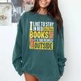 I Like To Stay In Bed And Read Books It's Too Peopley Outsid Comfort Colors Sweatshirt Chalky Mint I Like To Stay In Bed And Read Books It's Too Peopley Outsid Comfort Colors Sweatshirt Chalky Mint