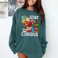 Stay Curious Monkey Reading Book Lover Bookworm Comfort Colors Sweatshirt Chalky Mint Stay Curious Monkey Reading Book Lover Bookworm Comfort Colors Sweatshirt Chalky Mint