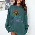 Stop Book Banning Pro Library Comfort Colors Sweatshirt Chalky Mint