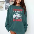 Storytelling Is What Life Is All About Book Comfort Colors Sweatshirt Chalky Mint