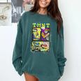 Teenage Mutant Ninja Turtles Retro Neon Comic Book Panels Comfort Colors Sweatshirt Chalky Mint